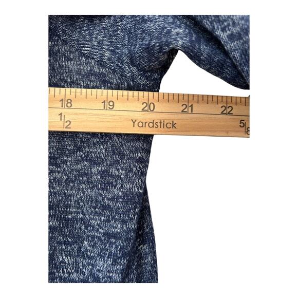 The Limited Top Womens Sz M Grey Split Back Layered Sweater 3/4 Sleeve Pullover - Picture 7 of 9